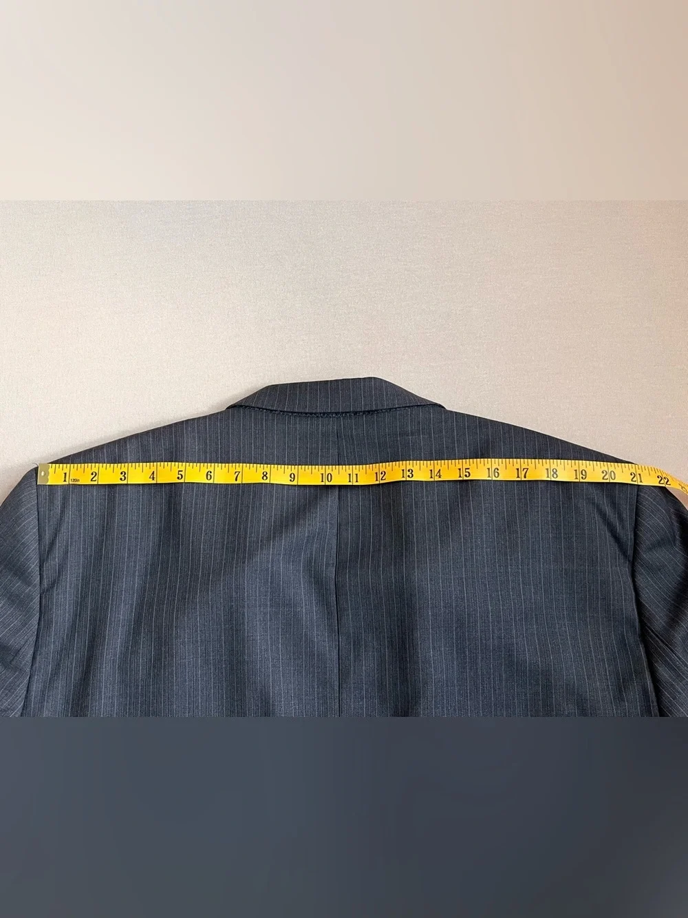 Vintage Jack Victor Gray Pinstripe Suit 52L 47W